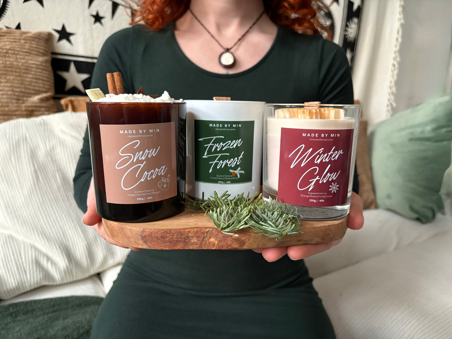 Sojawachskerze Weihnachtskollektion