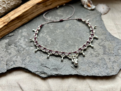 Fußkettchen ‚Nira‘ Makramee Schmuck