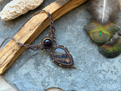 Kette „Liora“ Amethyst Flourit Choker