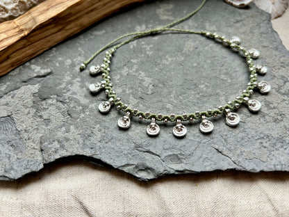 Fußkettchen ‚Solana‘ Makramee Schmuck