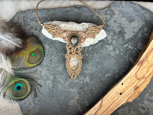 Kette „Seelenwächterin“ Labradorit Schmuck