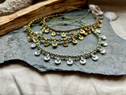 Fußkettchen ‚Solana‘ Makramee Schmuck