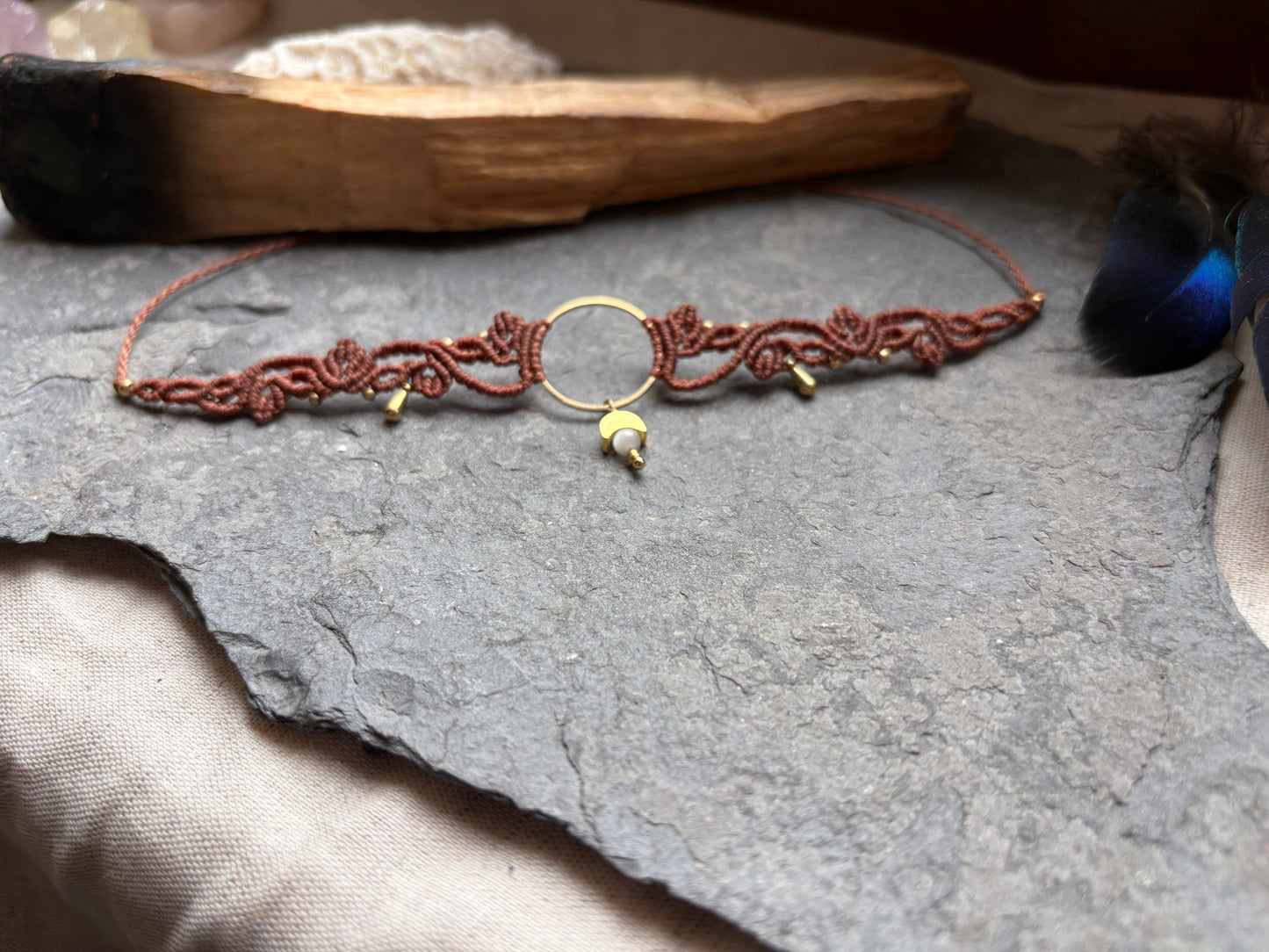 Choker Kette ‚Moonlight‘ Selenit