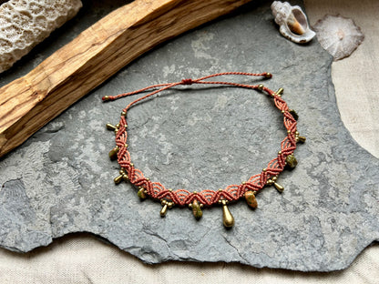 Fußkettchen ‚Teralya‘ Makramee Unakit Schmuck