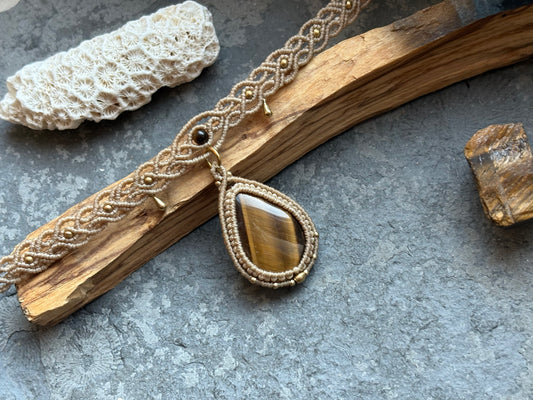 Kette „Ikaika“ Tigerauge Choker