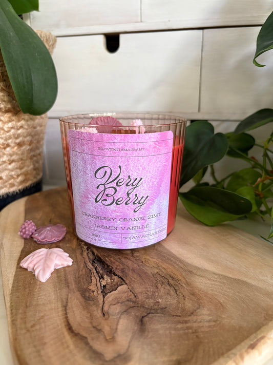 Sojawachskerze „Very Berry“