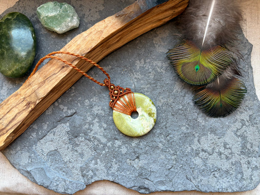 Kette „Liko“ gelber Crysophras Donut