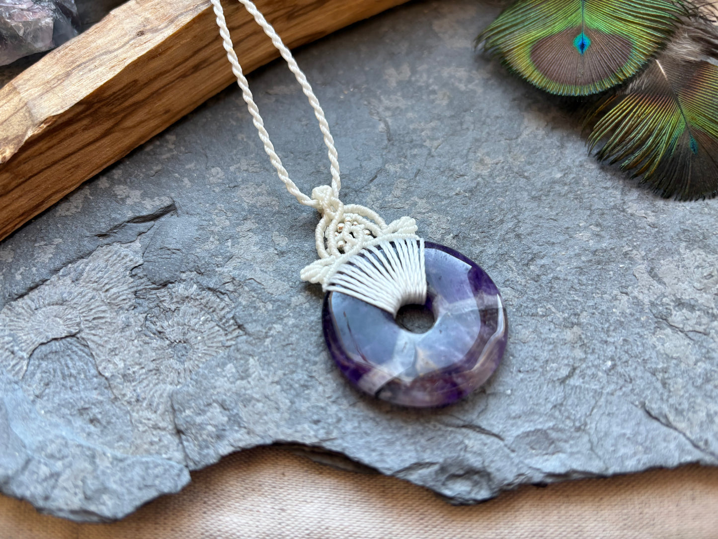 Kette „Mali“ Amethyst Donut