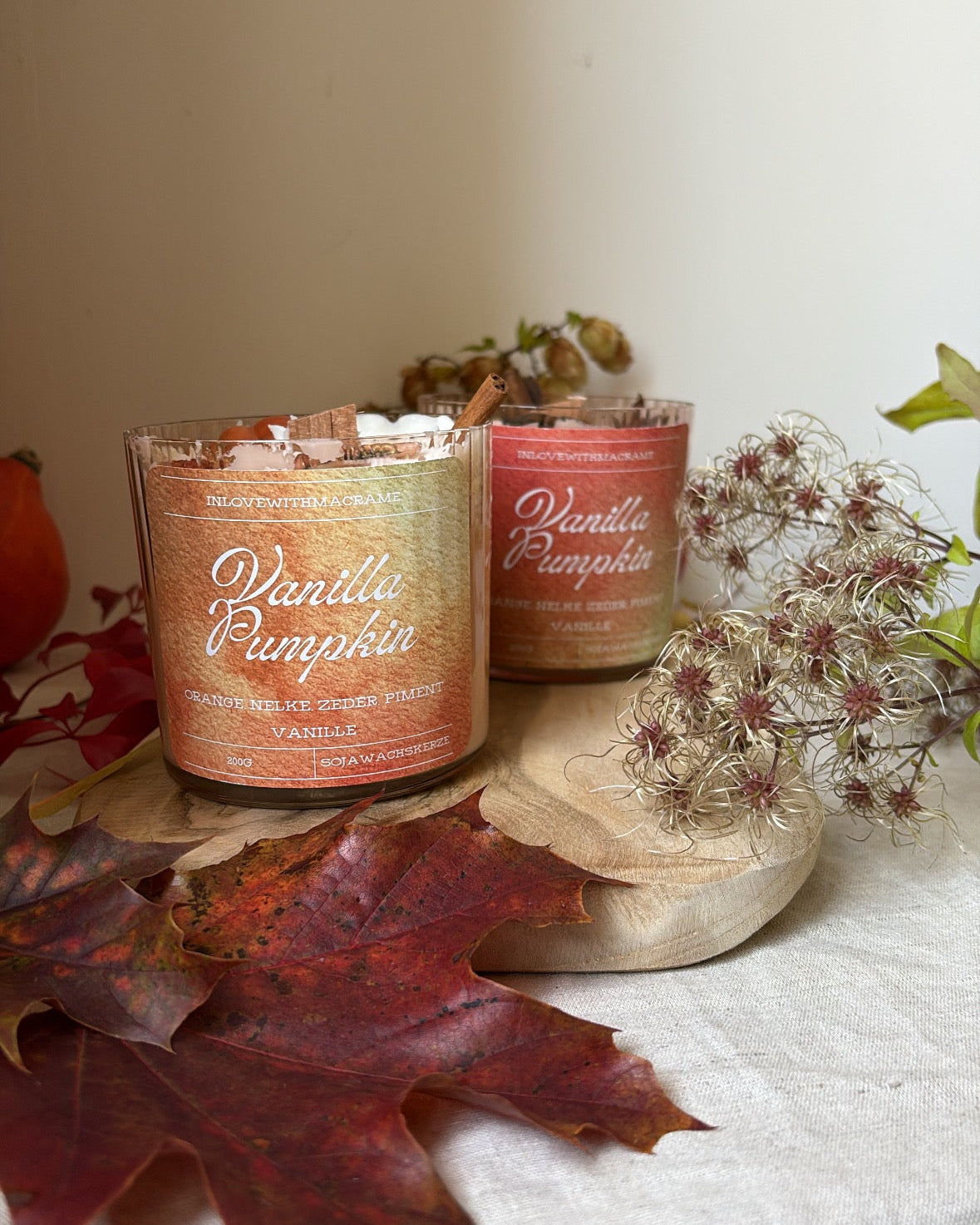 Sojawachskerze „Vanilla Pumpkin“