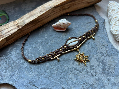 Kauri Muschel Choker Kette