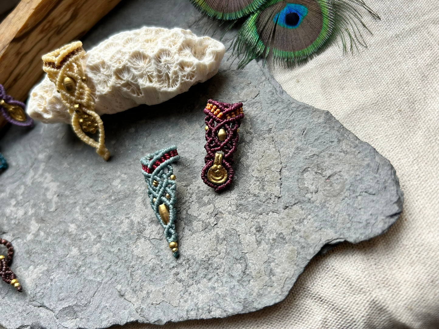 Dreadperlen Makramee Haarschmuck