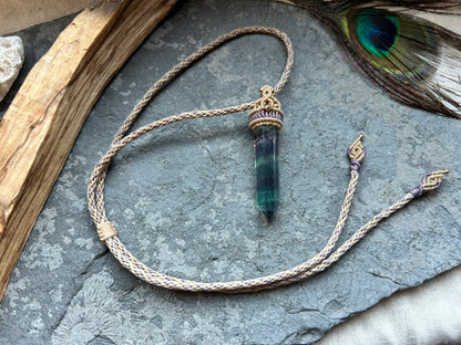 Kette 'Lehua' Flourit Spitze